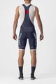 CASTELLI κοντά παντελόνια με τιράντες - COMPETIZIONE KIT - ασημένιο/μπλε