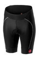 CASTELLI κοντά παντελόνια χωρίς ιμάντες - VELOCISSIMA LADY - μαύρο/λευκό