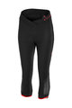 CASTELLI Παντελόνια ¾ χωρίς τιράντες - VISTA LADY - κόκκινο/μαύρο