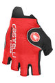 CASTELLI γάντια με κοντά δάχτυλο - ROSSO CORSA PRO - κόκκινο