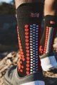 COMPRESSPORT κάλτσες κλασικές - PRO RACING 4.0 TRAIL - μαύρο/κόκκινο