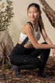 GOBIK μακριά παντελόνια με τιράντες - LIMITED 5.0 K9 LADY - μαύρο