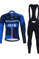 BONAVELO χειμερινή φανέλα και παντελόνι - FDJ 2024 WINTER - μπλε/μαύρο