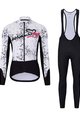 HOLOKOLO χειμερινό μπουφάν και παντελόνι - GRAFFITI LADY - μαύρο/λευκό