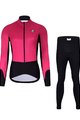 HOLOKOLO χειμερινό μπουφάν και παντελόνι - CLASSIC LADY - μαύρο/ροζ
