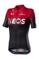 CASTELLI κοντομάνικες φανέλα - INEOS 2020 LADY - μαύρο/κόκκινο