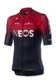 CASTELLI κοντομάνικες φανέλα - TEAM INEOS 2019 - μαύρο/κόκκινο