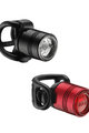 LEZYNE φώτα - FEMTO DRIVE SET - κόκκινο/μαύρο
