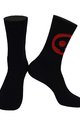 MONTON κάλτσες κλασικές - SKULL LADY - μαύρο/κόκκινο