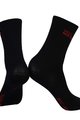 MONTON κάλτσες κλασικές - SKULL LADY - μαύρο/κόκκινο