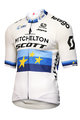 GIORDANA κοντομάνικες φανέλα - MITCHELTON-SCOTT '19 - μπλε/λευκό