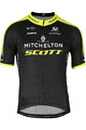 GIORDANA κοντομάνικες φανέλα - MITCHELTON-SCOTT '19 - μαύρο/κίτρινο
