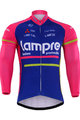 χειμερινές μακρυμάνικες φανέλες - LAMPRE 2017 WINTER - μπλε/ροζ