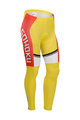 μακριά παντελόνια χωρίς τιράντες - CYCLINGBOX 2014 SMR - κόκκινο/κίτρινο