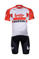 BONAVELO κοντή φανέλα και κοντό παντελόνι - LOTTO SOUDAL 2019 - λευκό/μαύρο/κόκκινο