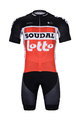 BONAVELO κοντή φανέλα και κοντό παντελόνι - LOTTO SOUDAL 2020 - λευκό/κόκκινο/μαύρο