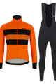 SANTINI χειμερινό μπουφάν και παντελόνι - COLORE BENGAL WINTER - μαύρο/πορτοκαλί
