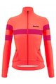 SANTINI χειμερινή φανέλα και παντελόνι - CORAL BENGAL+OMNIA W - μαύρο/ροζ
