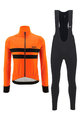 SANTINI χειμερινό μπουφάν και παντελόνι - COLORE HALO + LAVA - πορτοκαλί/μαύρο
