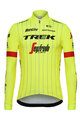 SANTINI χειμερινές μακρυμάνικες φανέλες - TREK SEGAFREDO 2018 - κίτρινο/μαύρο