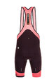 SANTINI κοντά παντελόνια με τιράντες - KARMA MILLE - μπορντό/ροζ