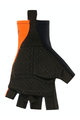 SANTINI γάντια με κοντά δάχτυλο - ISTINTO - μαύρο/πορτοκαλί