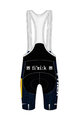 SANTINI κοντά παντελόνια με τιράντες - TREK PIRELLI 2021 - μαύρο