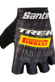 SANTINI γάντια με κοντά δάχτυλο - TREK PIRELLI 2021 - κίτρινο/μαύρο