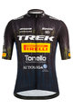 SANTINI κοντομάνικες φανέλα - TREK PIRELLI 2021 - μαύρο/λευκό/κίτρινο