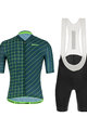 SANTINI κοντή φανέλα και κοντό παντελόνι - SLEEK DINAMO - πράσινο/μαύρο