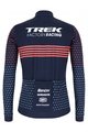 SANTINI χειμερινές μακρυμάνικες φανέλες - TREK 2022 FACTORY RACING CX WINTER - ροζ/μπλε