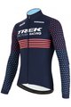 SANTINI χειμερινές μακρυμάνικες φανέλες - TREK 2022 FACTORY RACING CX WINTER - ροζ/μπλε