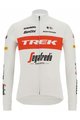 SANTINI χειμερινές μακρυμάνικες φανέλες - TREK SEGAFREDO 2022 WINTER - λευκό/κόκκινο