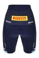 SANTINI κοντά παντελόνια χωρίς ιμάντες - TREK SEGAFREDO 2023 LADY FAN LINE - μπλε