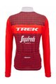 SANTINI χειμερινές μακρυμάνικες φανέλες - TREK SEGAFREDO 2023 WINTER - κόκκινο/λευκό