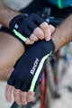 SANTINI γάντια με κοντά δάχτυλο - X IRONMAN VIS - μαύρο/πράσινο
