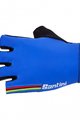 SANTINI γάντια με κοντά δάχτυλο - UCI RAINBOW - ιριδίζον/μπλε