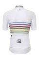 SANTINI κοντομάνικες φανέλα - UCI WORLD CHAMPION MASTER - λευκό/ιριδίζον