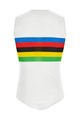 SANTINI αμάνικα μπλουζάκια - UCI RAINBOW - λευκό/ιριδίζον