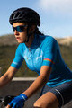SANTINI κοντομάνικες φανέλα - UCI WORLD ECO LADY - γαλάζιο