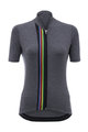 SANTINI κοντομάνικες φανέλα - UCI RAINBOW LADY - γκρί