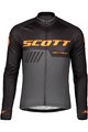SCOTT θερινές μακρυμάνικες φανέλες - RC TEAM 10 SUMMER - πορτοκαλί/μαύρο