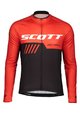 SCOTT θερινές μακρυμάνικες φανέλες - RC TEAM 10 SUMMER - κόκκινο/μαύρο