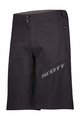 SCOTT κοντά παντελόνια χωρίς ιμάντες - ENDURANCE LS/FIT W/PAD - μαύρο