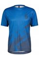 SCOTT Φανέλα MTB και παντελόνι - TRAIL VERTIC SS - μπλε/μαύρο
