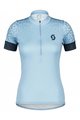 SCOTT κοντομάνικες φανέλα - ENDURANCE 20 SS LADY - γαλάζιο/μπλε