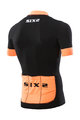 SIX2 κοντομάνικες φανέλα - BIKE3 STRIPES - μαύρο/πορτοκαλί
