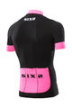 SIX2 κοντομάνικες φανέλα - BIKE3 STRIPES - μαύρο/ροζ