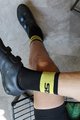 SIX2 κάλτσες κλασικές - SHORT LOGO - μαύρο/κίτρινο