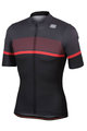 SPORTFUL κοντομάνικες φανέλα - FREQUENCE - μαύρο/κόκκινο/γκρί